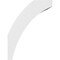 Ekena Millwork 5 1/2-in. W x 12-in. D x 16-in. H Thorton Architectural Grade PVC Knee Brace BRCP055X12X16THR - alternate 5